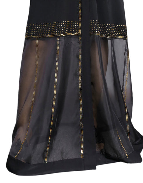 Diamond-Embellished Abaya Dress for Women